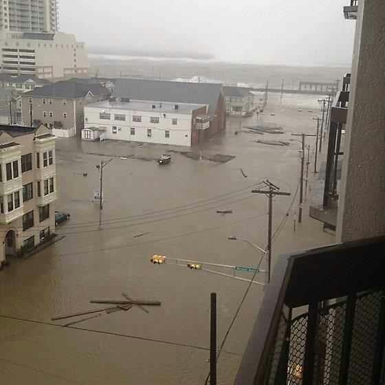 Flooding in Atlantic City from Hurricane Sandy, 29 October 2012. Photo: Jennifer Rukavina