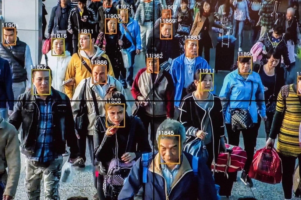 Facial recognition software records the faces of people in China in November 2017. Revolutions in communications technologies, data collection and artificial intelligence have reshaped the competition between liberalism and anti-liberalism. Photo: Gilles Sabri / The Washington Post