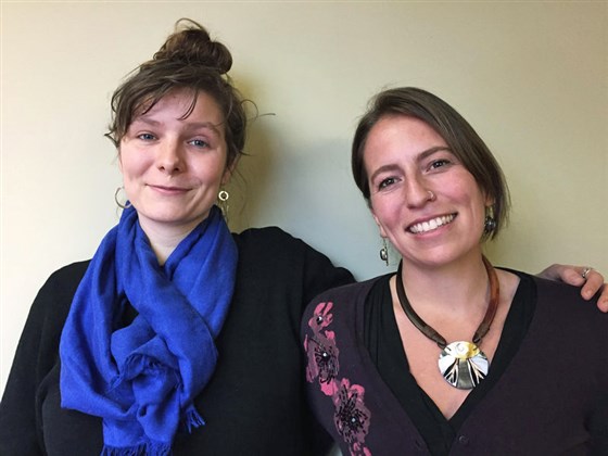 Josephine Ferorelli (left) and Meghan Kallman (right) co-founded Conceivable Future. Photo: Jennifer Ludden / NBC News