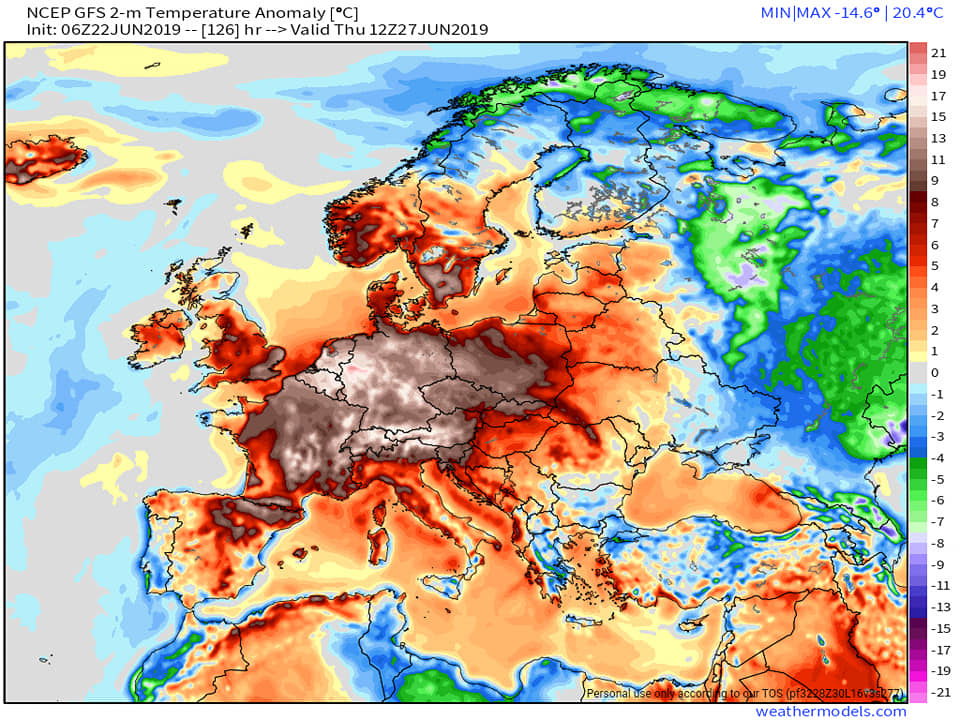 Forecast-surface-temperature-anomaly-for-Europe-22-June-2019-Weathermodels.jpg