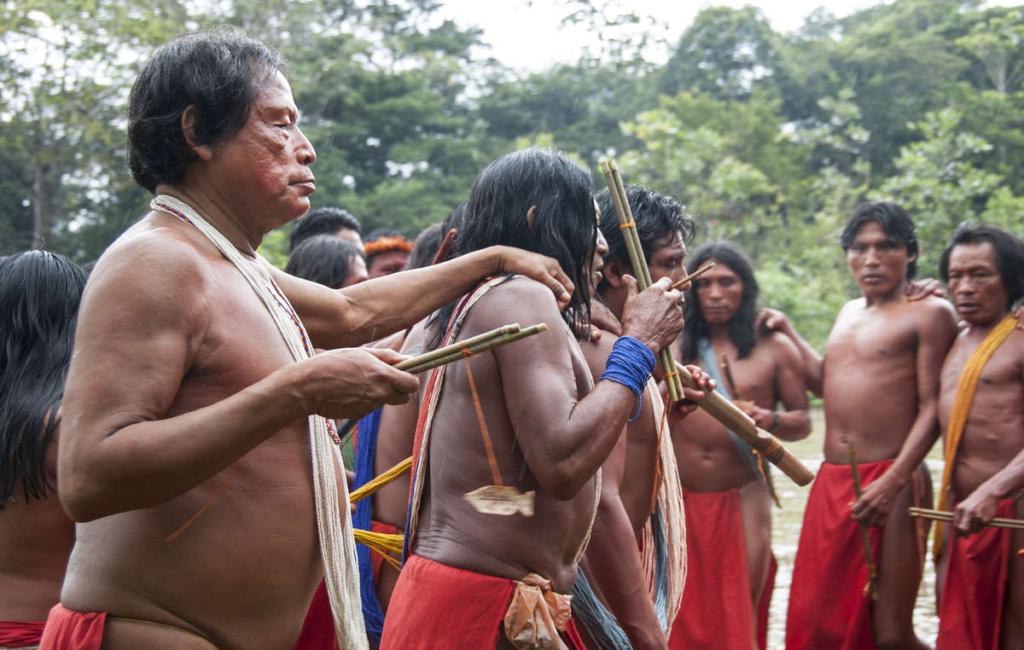 Wajãpi men in the northern Brazilian Amazon. Photo: Fiona Watson / Survival