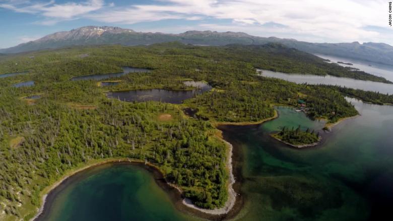 Aerial view of Bristol Bay, Alaska. A controversial mining project that was all but killed by the Obama administration is now moving forward under President Trump's EPA. Photo: Jason Ching / CNN