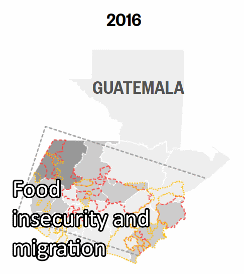 Migration and food availability in Guatemala, 2016-2018. Data: U.S. Customs and Border Protection. Graphic: NBC News