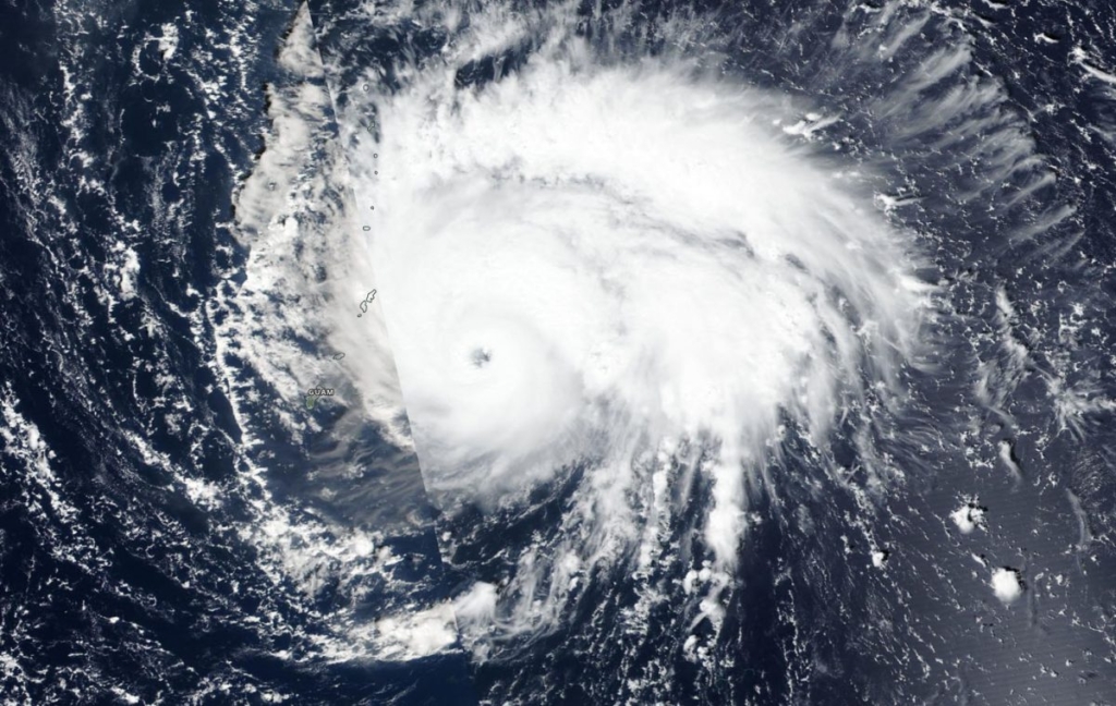 On 21 October 2019, NASA-NOAA’s Suomi NPP satellite passed over Typhoon Bualoi after it rapidly intensified in the Northwestern Pacific Ocean near the Marianas Islands. Photo: NASA Worldview / Earth Observing System Data and Information System (EOSDIS)