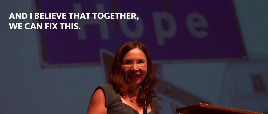 Portrait of Dr. Katharine Hayhoe, atmospheric scientist and professor of political science at Texas Tech University, speaks about climate change. Photo: Katharine Hayhoe