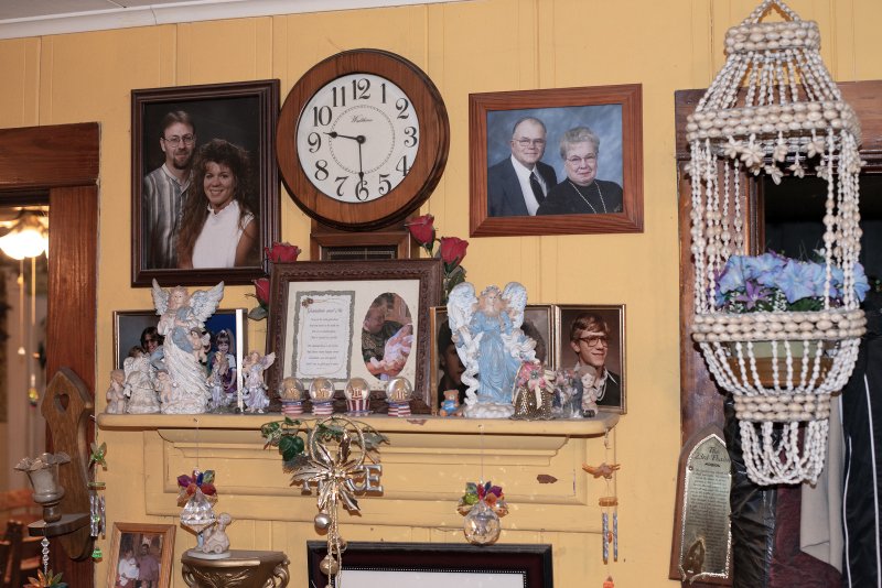 The Rieckmann’s mantle in their home in Fremont, Wisconsin, on 20 November 2019. Photo: Jason Vaughn / TIME