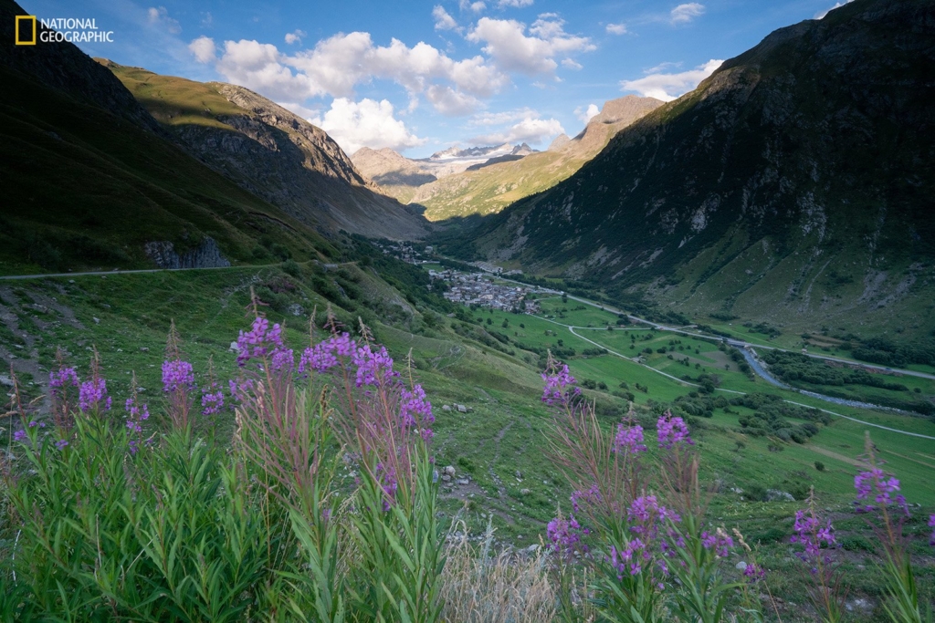 View down a glacial valley towards the small mountain town of Val-d’Isere in the French Alps. This region’s water tower is one of the most relied-upon in Europe. Photo: Keith Ladzinski / National Geographic