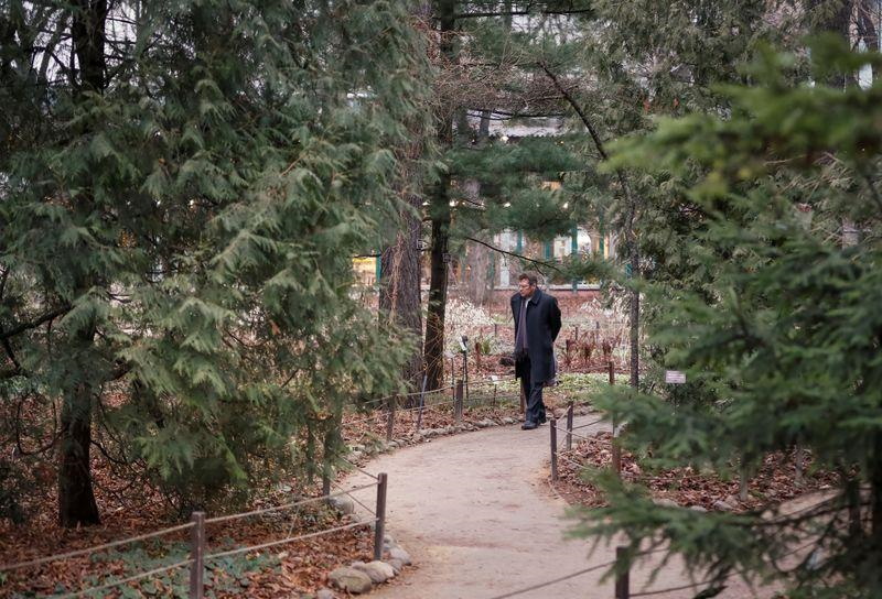 A visitor walks in the Apothecary Garden, also known as the Botanic Garden of Moscow State University, in Moscow, Russia, 18 December 2019. Photo: Shamil Zhumatov / REUTERS