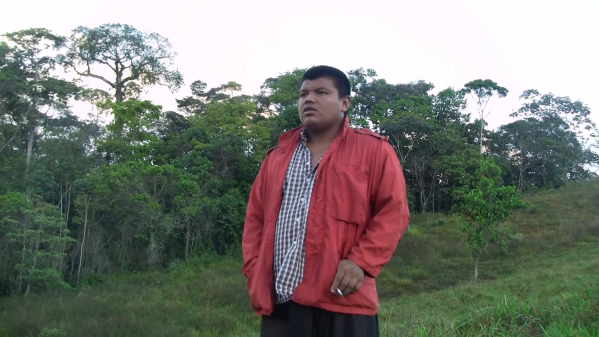 Minor Ortíz Delgado, a leader of the Bribri indigenous people in Salitre, Puntarenas province, Costa Rica, describes an attack on the indigenous community on 4 January 2013. He was shot for a third time in February 2020. Photo: Jeffery López / YouTube