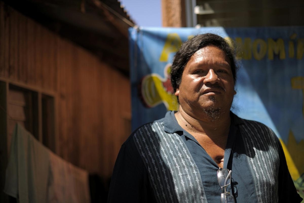 Sergio Rojas, an indigenous land activist, is pictured during a interview in Salitre, Buenos Aires de Puntarenas, Costa Rica, on 2 October 2015. On 19 March 2020, the government announced that he had been murdered by unknown attackers. No arrests were ever made. Photo: La Nacion / REUTERS