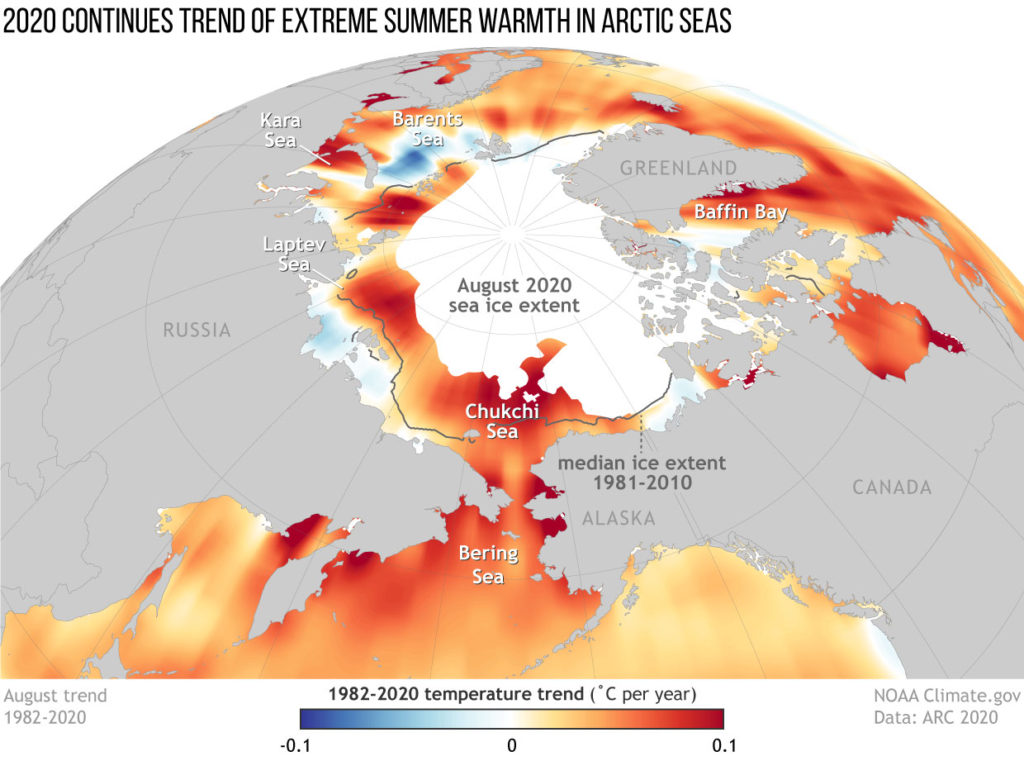 Sea ice loss and extreme wildfires mark another year of Arctic change ...