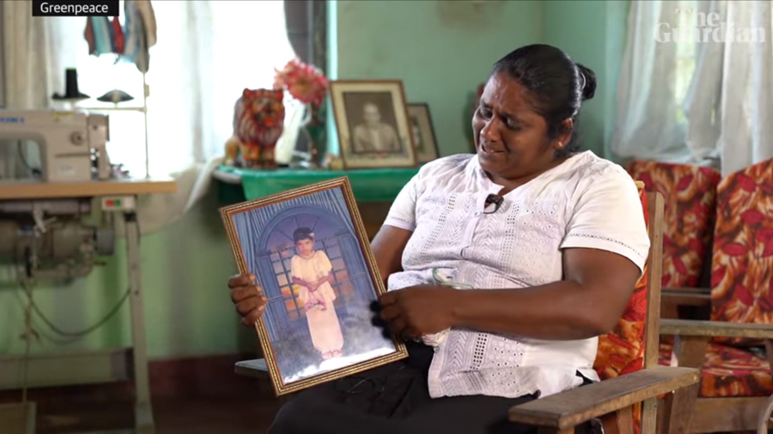 Sri Lankan mother Sumitra Dissanayake weeps for her dead daughter, Shashikala Sewwandi, who she says was killed by the herbicide paraquat. She pleads for extremely poisonous pesticides and herbicides to be banned. “I don’t want anyone to grieve like me.” Photo: Greenpeace / The Guardian
