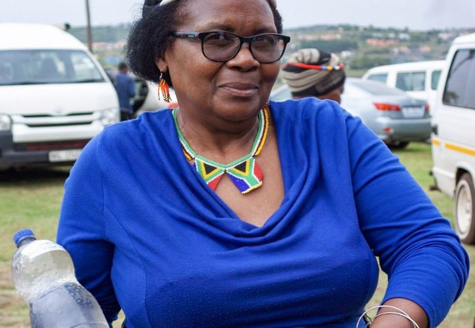 South African environmental activist Fikile Ntshangase was assassinated by four gunmen in her own home on 22 October 2020. “Mama” Ntshangase was a leading member of the Mfolozi Community Environmental Justice Organisation, which is taking legal action against the proposed expansion of an open-cast coal mine operated by Tendele Coal near Somkhele, situated near Hluhluwe–Imfolozi park, the oldest nature reserve in Africa. Photo: Rob Symons / All Rise