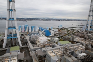 Aerial view of JERA's Hekinan thermal coal power station in Hekinan, central Japan on 18 October 2021. Picture taken October 18, 2021. Photo: Yuka Obayashi / REUTERS