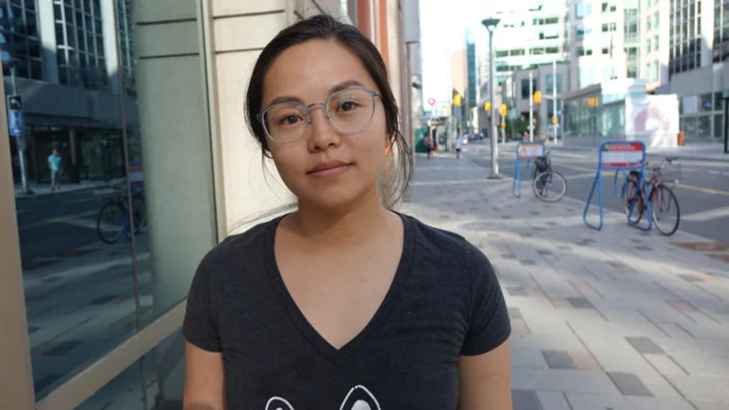 Liz Mok, seen in a photo from 2019, is the owner of Moo Shu Ice Cream and Kitchen in Ottawa. She had to close her business for the past two weekends because of the anti-vaccine protests in Ottawa’s downtown and after an employee suffered a racist assault on their way to work Friday, 4 February 2022. Photo: Halima Sogbesan / CBC