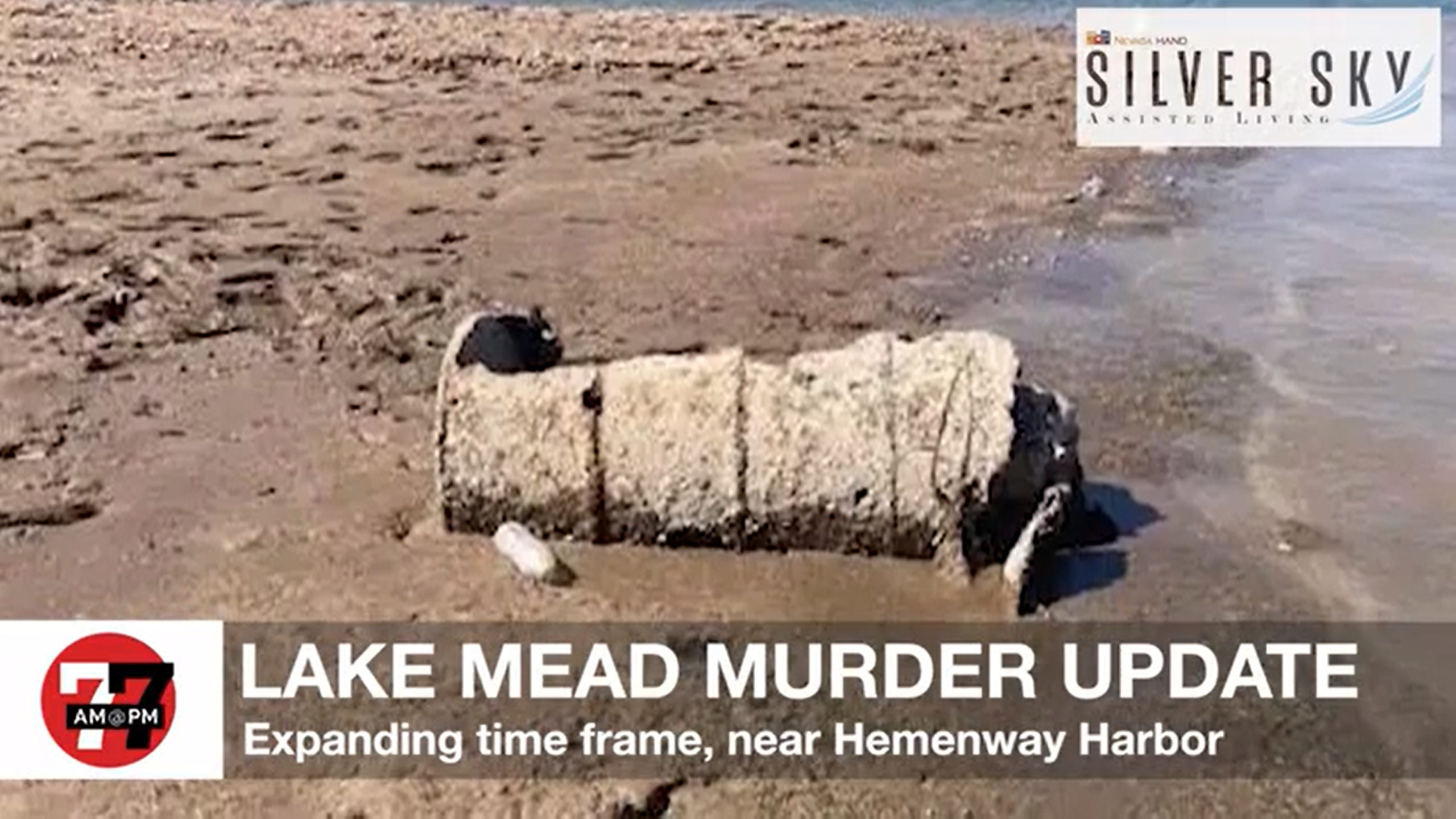 A barrel found at the bottom of Lake Mead that contained the body of a man who had been shot was discovered on 3 May 2022. Photo: Las Vegas Review-Journal