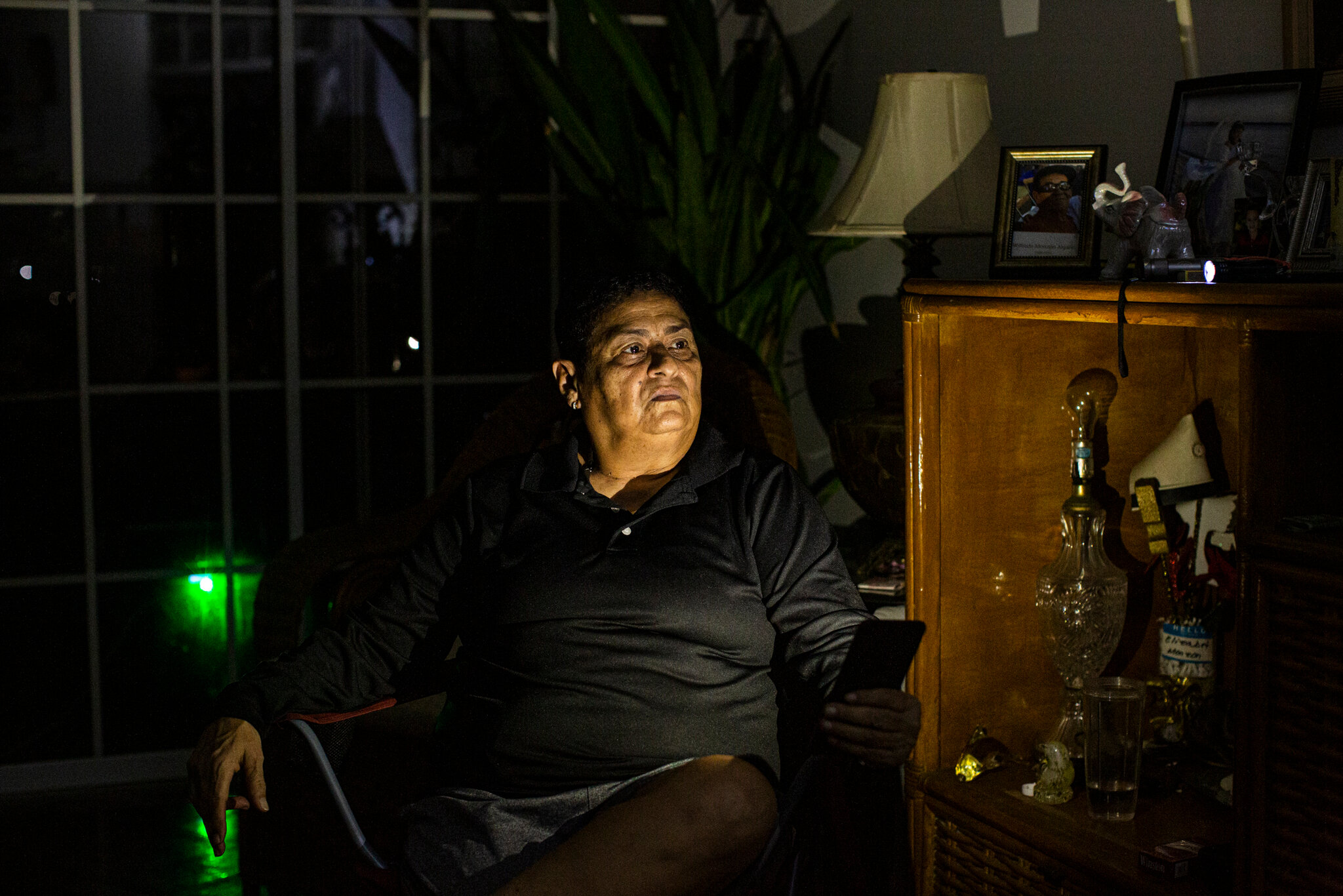 Dennis Rodríguez’s home, in the center of San Juan, has been without power since Hurricane Fiona hit Puerto Rico on 18 September 2022. Photo: Erika P. Rodriguez / The New York Times