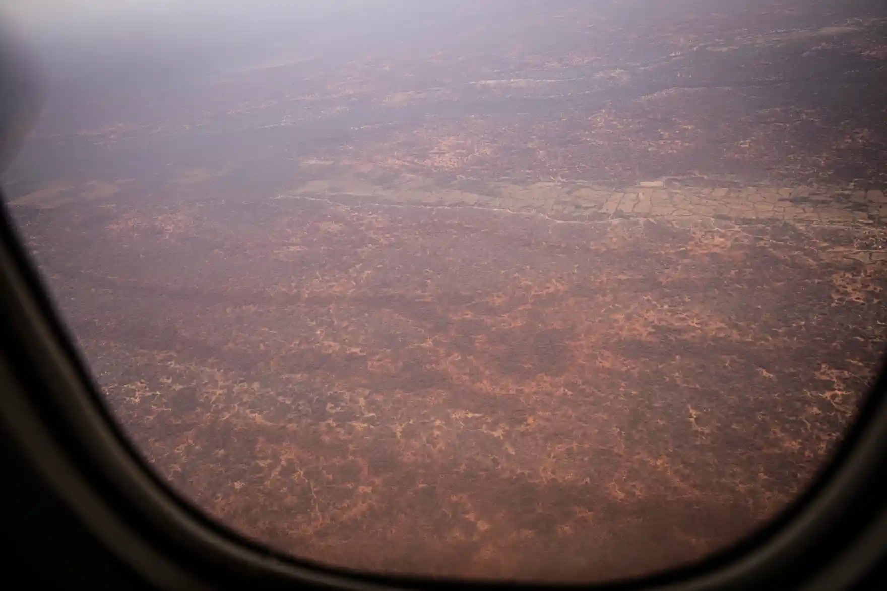 Areas of Somalia affected by the worst drought in four decades seen from a plane. Photo: Ed Ram / Getty