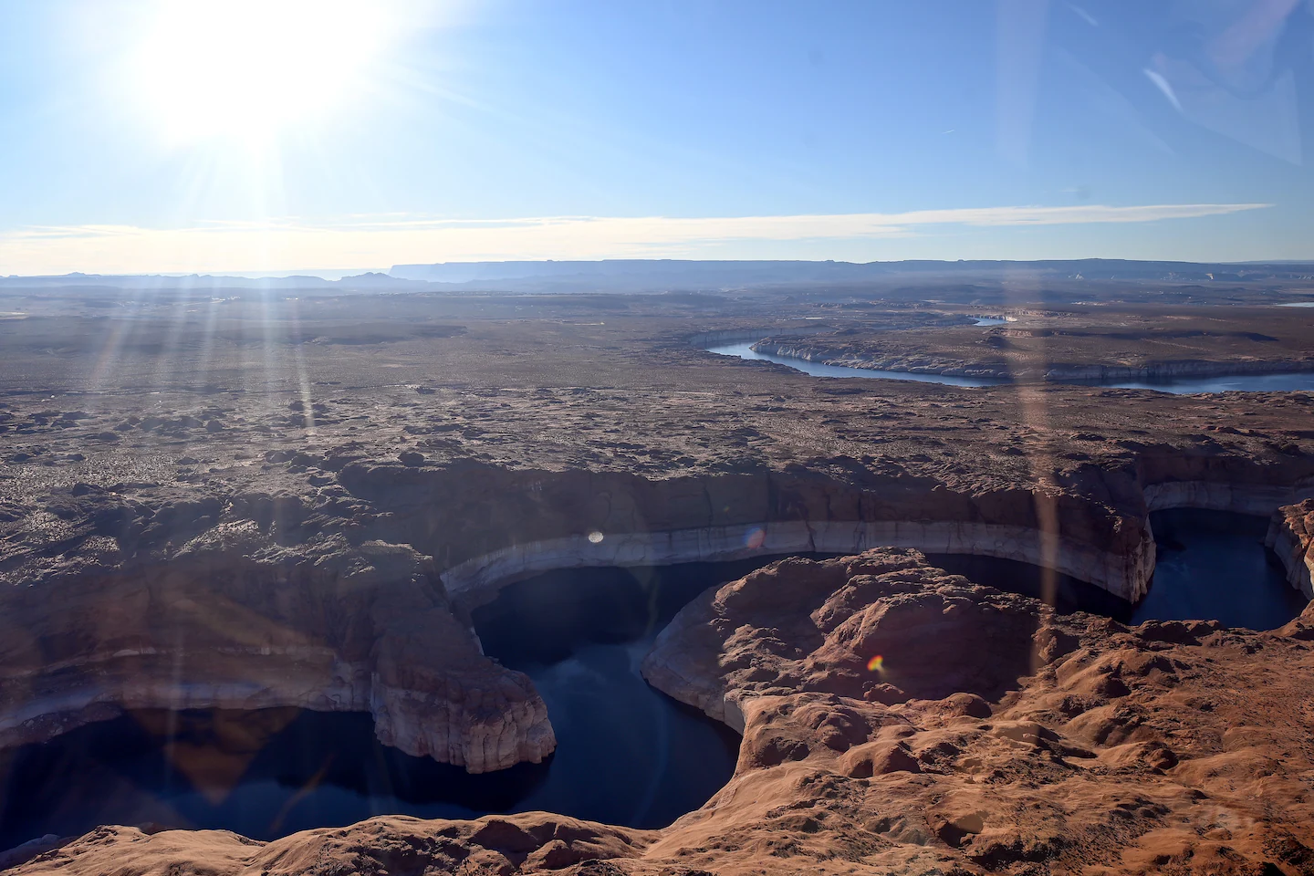 Water flows through Navajo Canyon in March 2023. Photo: Joshua Lott / The Washington Post
