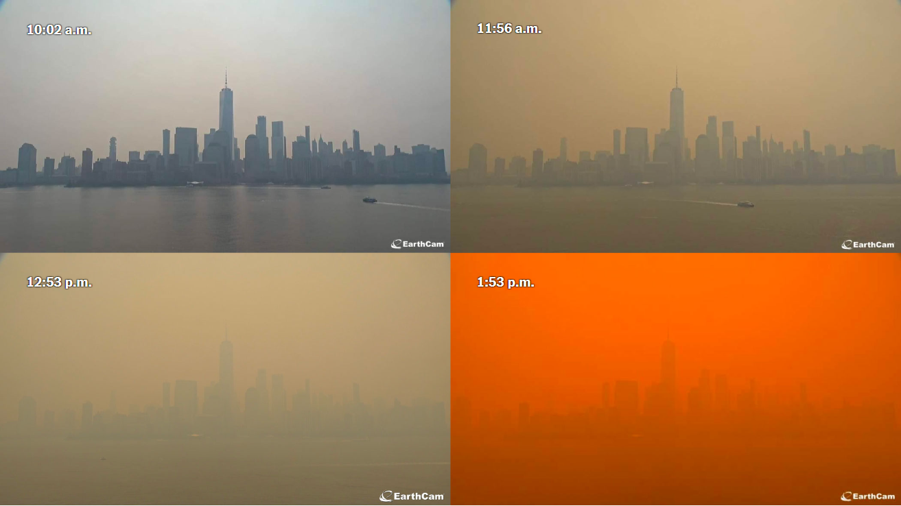 New York City air quality hits worst level on record as smoke from Canada wildfires engulfs the Northeast U.S. – “I can taste the air” – Desdemona Despair