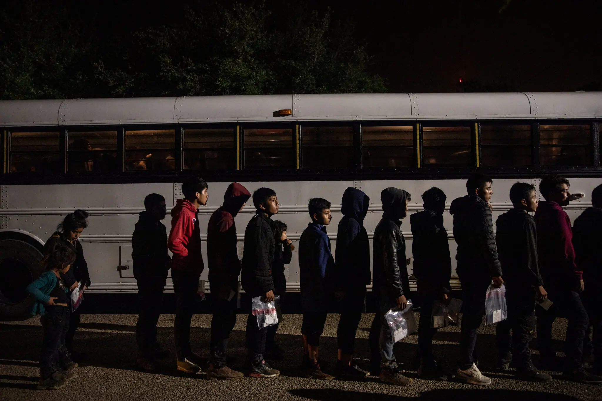 Children being processed by the U.S. Border Patrol in Roma, Texas. In the past two years alone, 250,000 unaccompanied minors have come into the country. Photo: Kirsten Luce / The New York Times