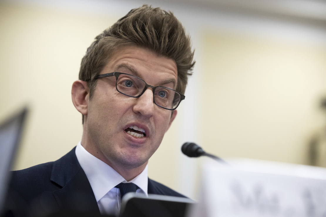 Center for Industrial Progress President Alex Epstein speaks at a House Oversight and Accountability subcommittee hearing in March 2023. Photo: Francis Chung / POLITICO