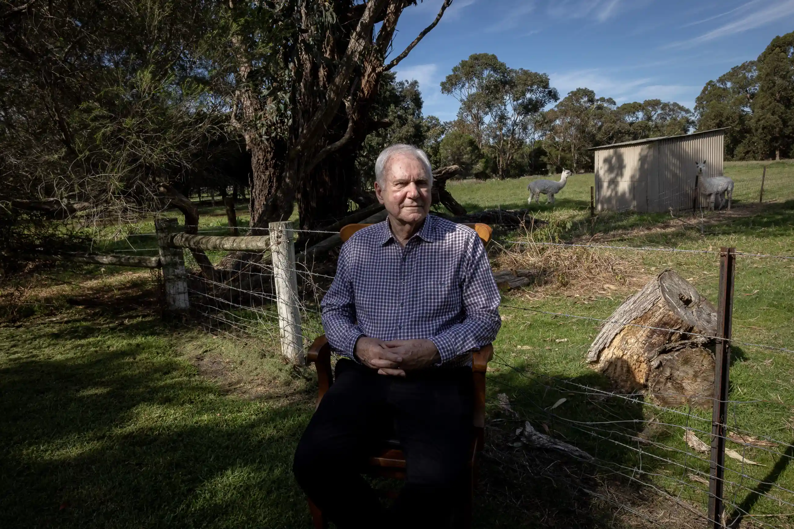 Climate scientist Dr. Graeme Pearman at his home in Bangholme, Victoria. On warning the world about abrupt climate change, he laments, “I often wonder: where did I go wrong? Why didn’t people respond? Is that my responsibility?” Photo: Nadir Kinani / The Guardian