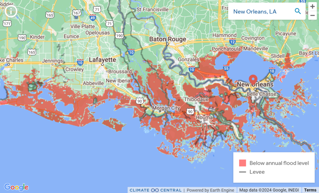 Interactive Map Shows United States Areas Under The Sea In 2050 Due To ...