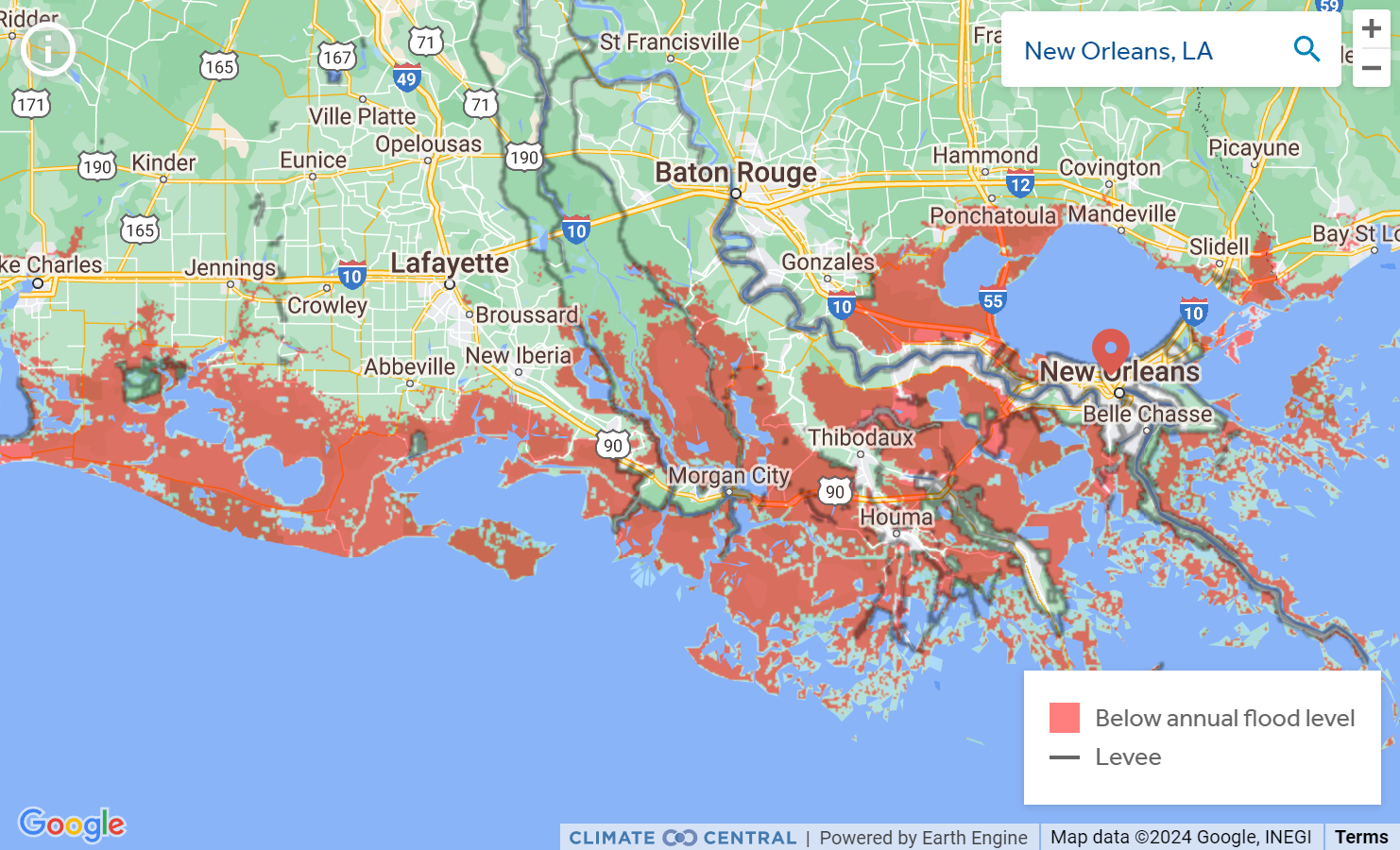 Interactive map shows United States areas under the sea in 2050 due to  climate change – Desdemona Despair