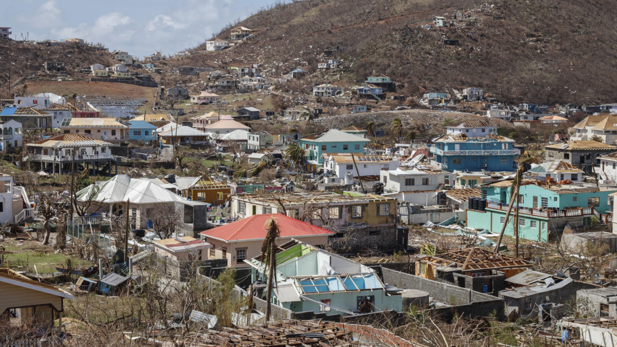 Homes destroyed by Hurricane Beryl lie in Clifton, Union Island, St. Vincent and the Grenadines, Thursday, 4 July 2024. Photo: Lucanus Ollivierre / AP Photo