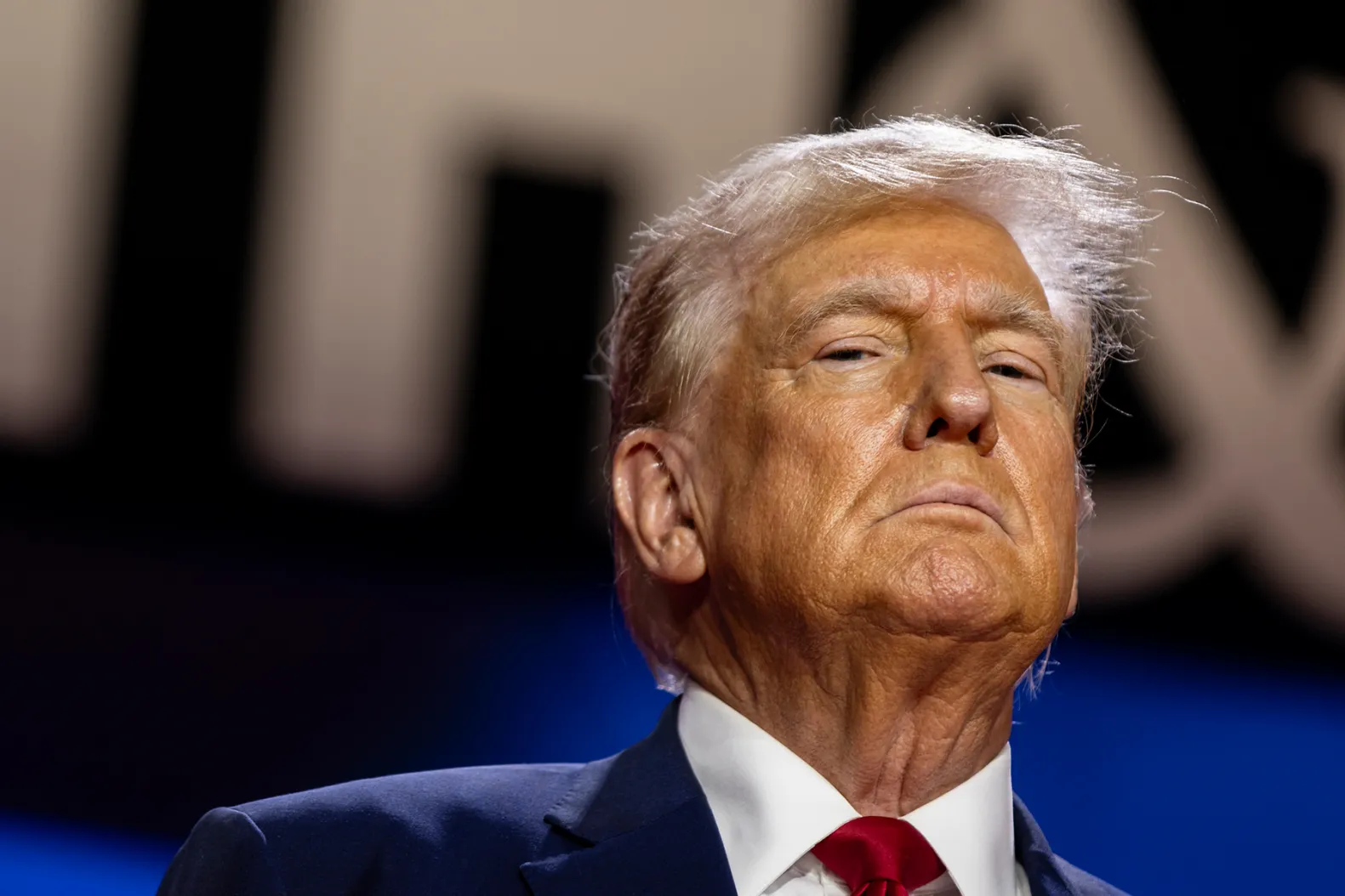 Trump walks onstage to deliver the keynote address at the Faith & Freedom Coalition’s Road to Majority Policy Conference at the Washington Hilton on 22 June 2024 in Washington, D.C. Photo: Samuel Corum / Getty Images