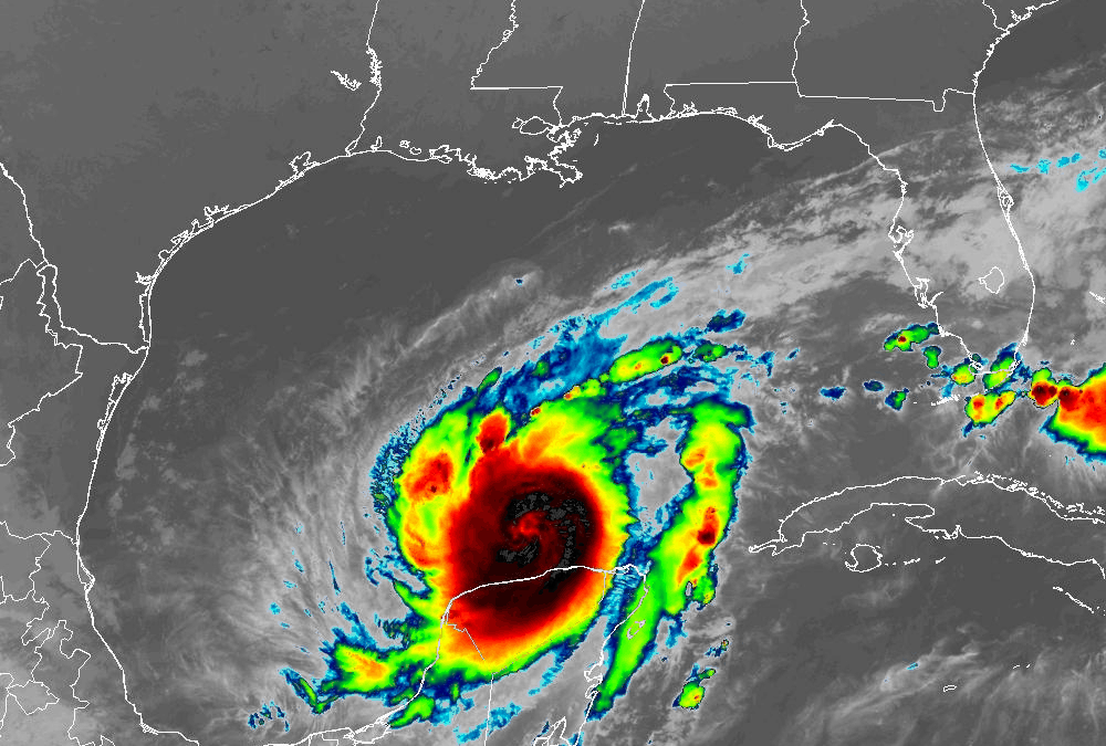 Satellite footage taken by NOAA’s GOES-East satellite on 8 October 2024 shows Hurricane Milton intensifying as it travels east toward Florida. Photo: NOAA